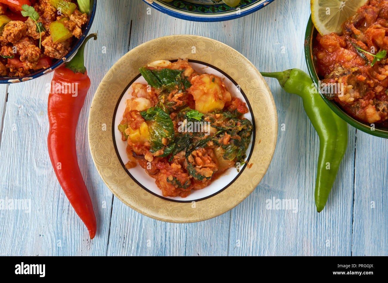 Aloo Methi Masala, Hyderabadi cuisine, dry vegetable dish aka sabzi made with potatoes and