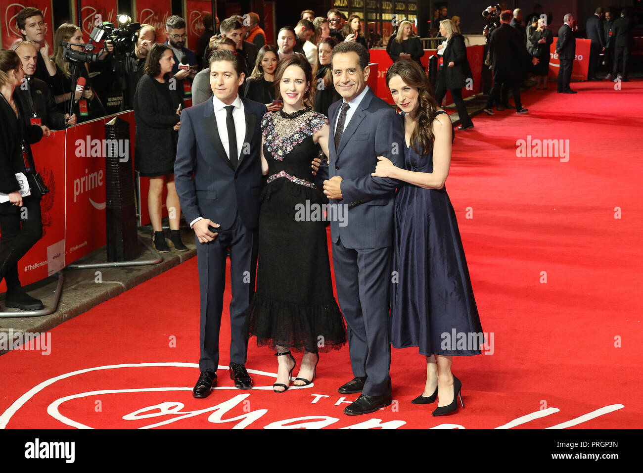 London UK 2nd October 2018 Michael Zegen Rachel Brosnahan Tony 