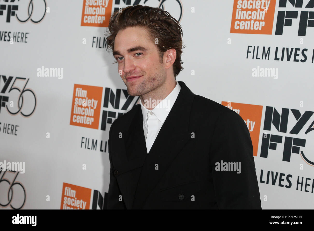 New York, USA. 2nd October, 2018. Actor Robert Pattinson attends the 'High Life' premiere at Alice Tully Hall on October 2, 2018 in New York City. Credit: AKPhoto/Alamy Live News Stock Photo
