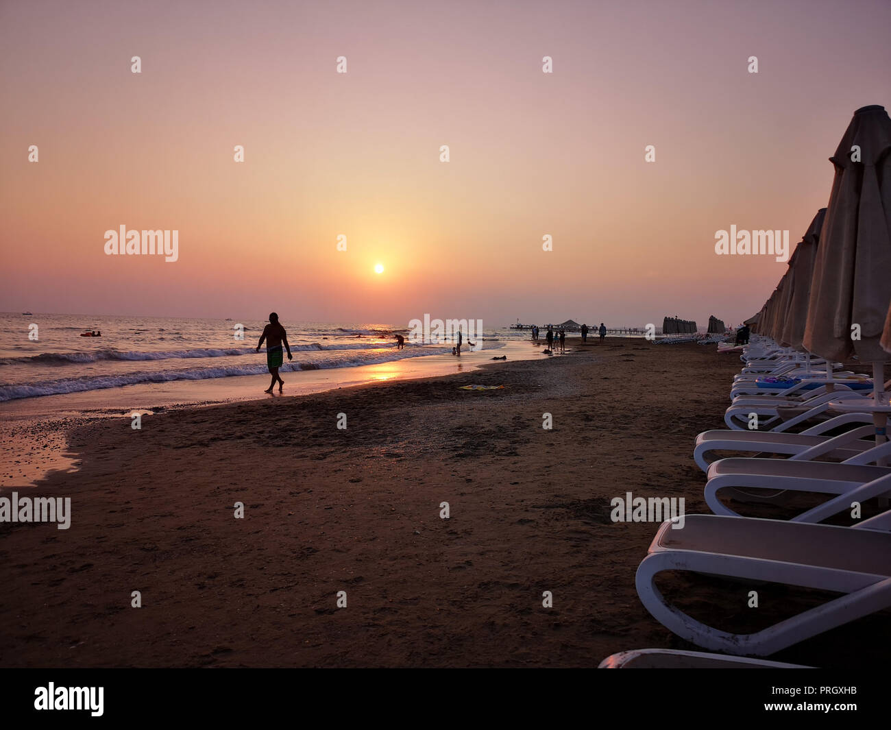 August 27, 2018 - Side is a resort town on the southern Mediterranean ...