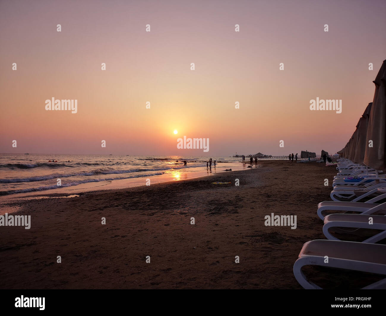 August 27, 2018 - Side is a resort town on the southern Mediterranean ...