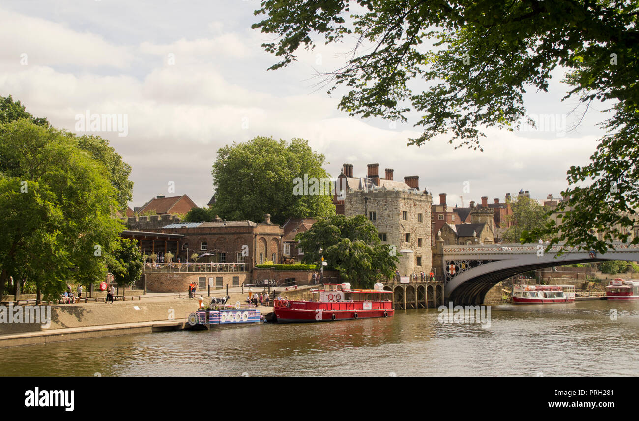 York River Ouse and Lendal Bridge Stock Photo