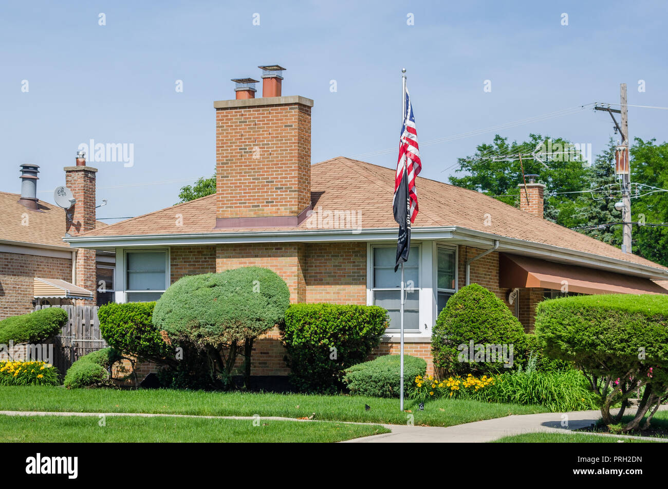 House on the Northwest side of Chicago Stock Photo Alamy