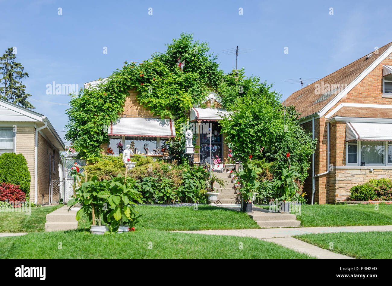 House on the Northwest side of Chicago Stock Photo Alamy