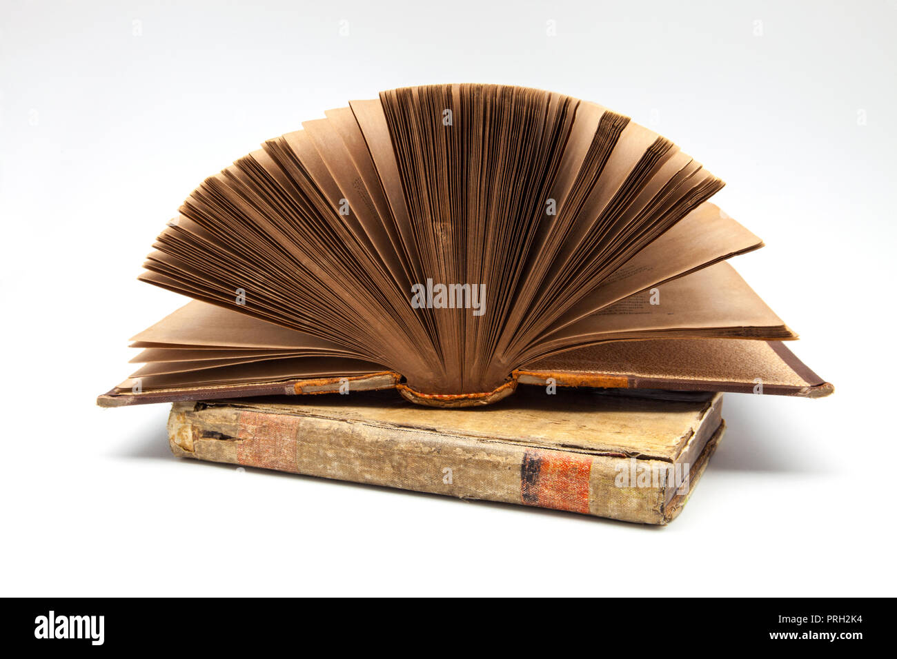 old books on white background Stock Photo - Alamy