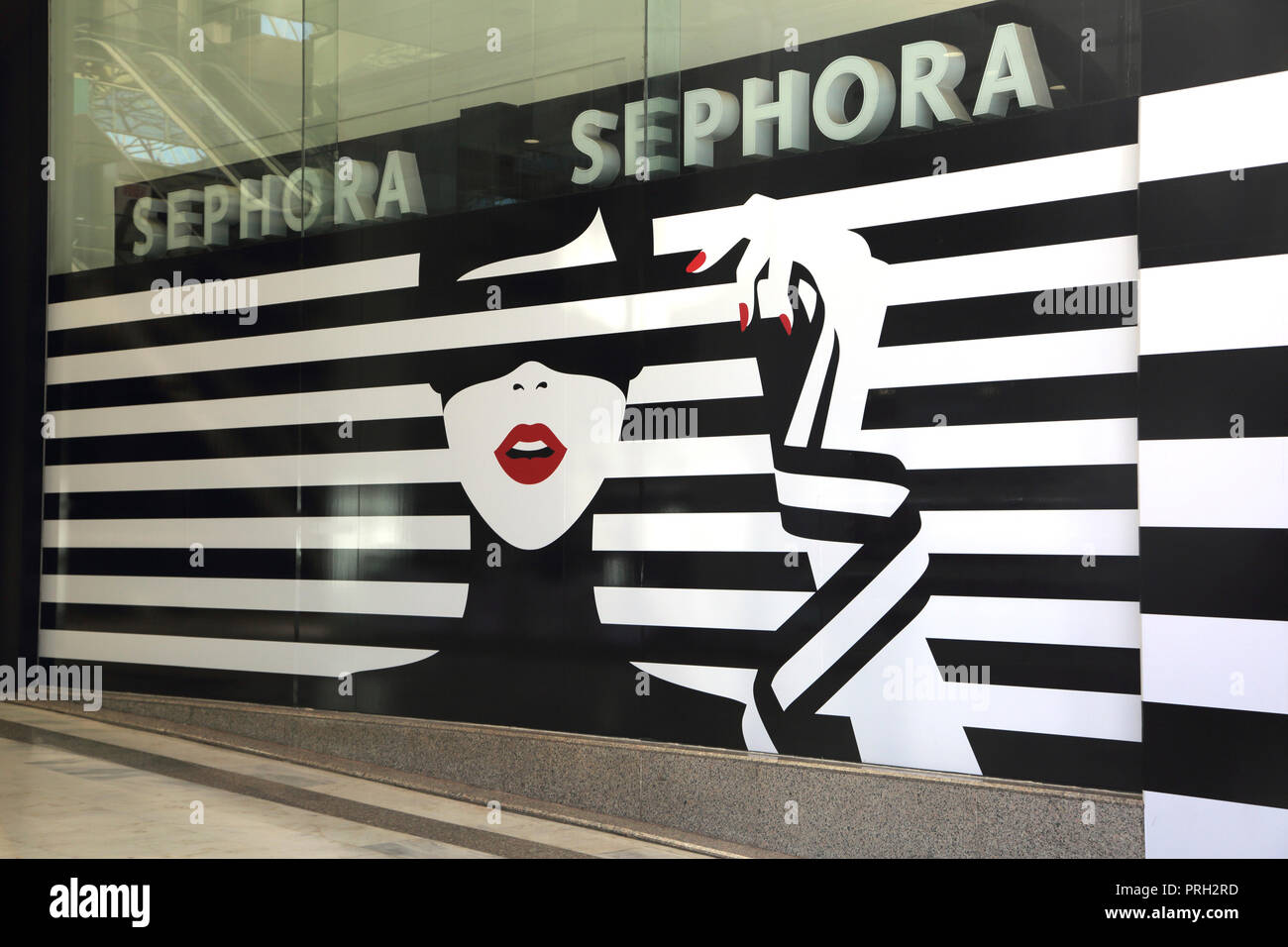 Glyfada Athens Greece Sephora Cosmetics Shop Stock Photo Alamy