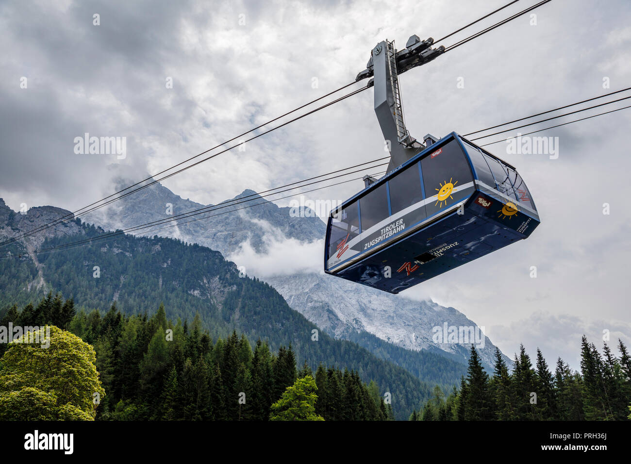 Zugspitzbahn, Ehrwald, Tyrol, Austria Stock Photo