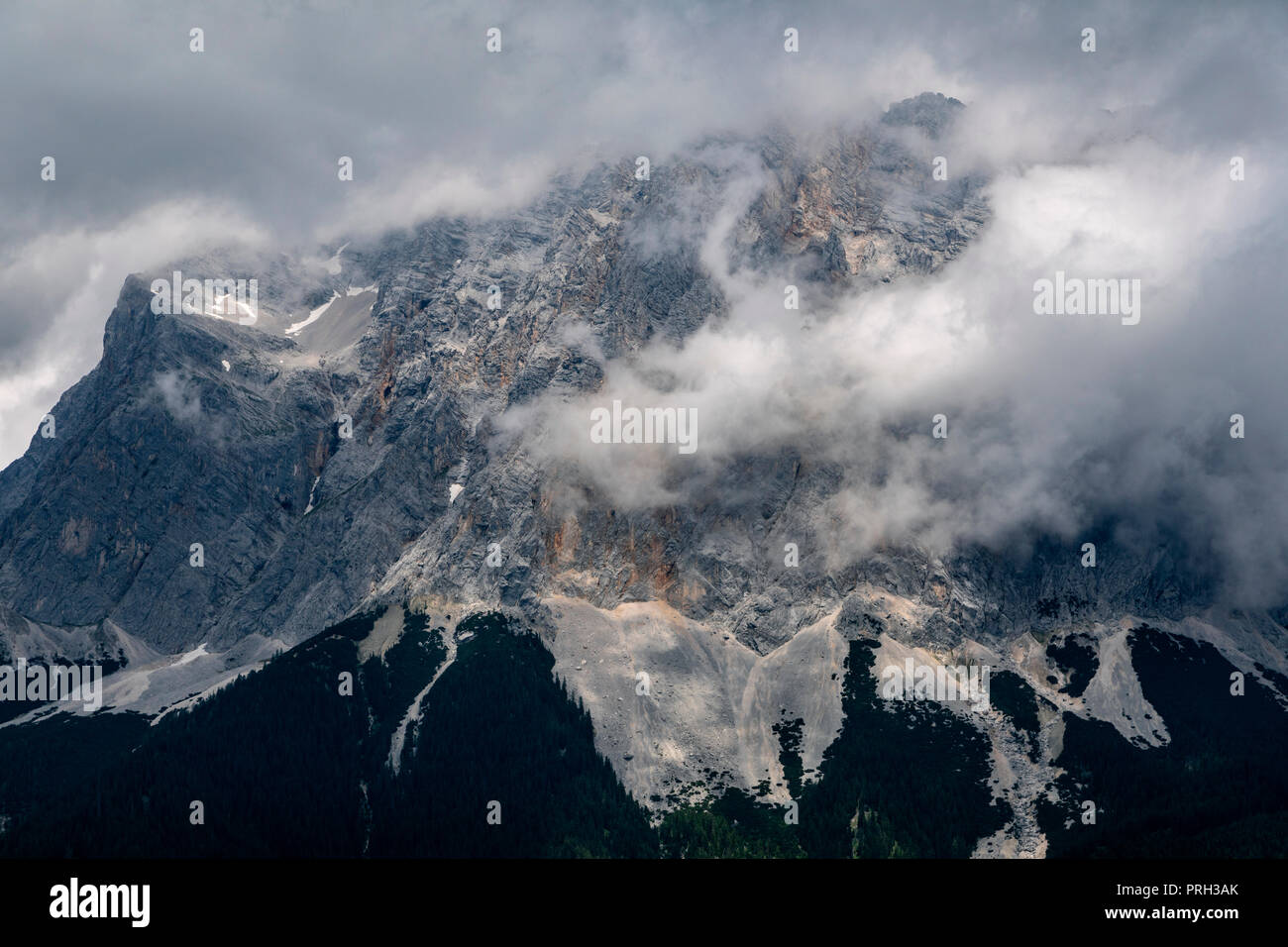 Zugspitze Mountain, near Ehrwald, Tyrol, Austria Stock Photo