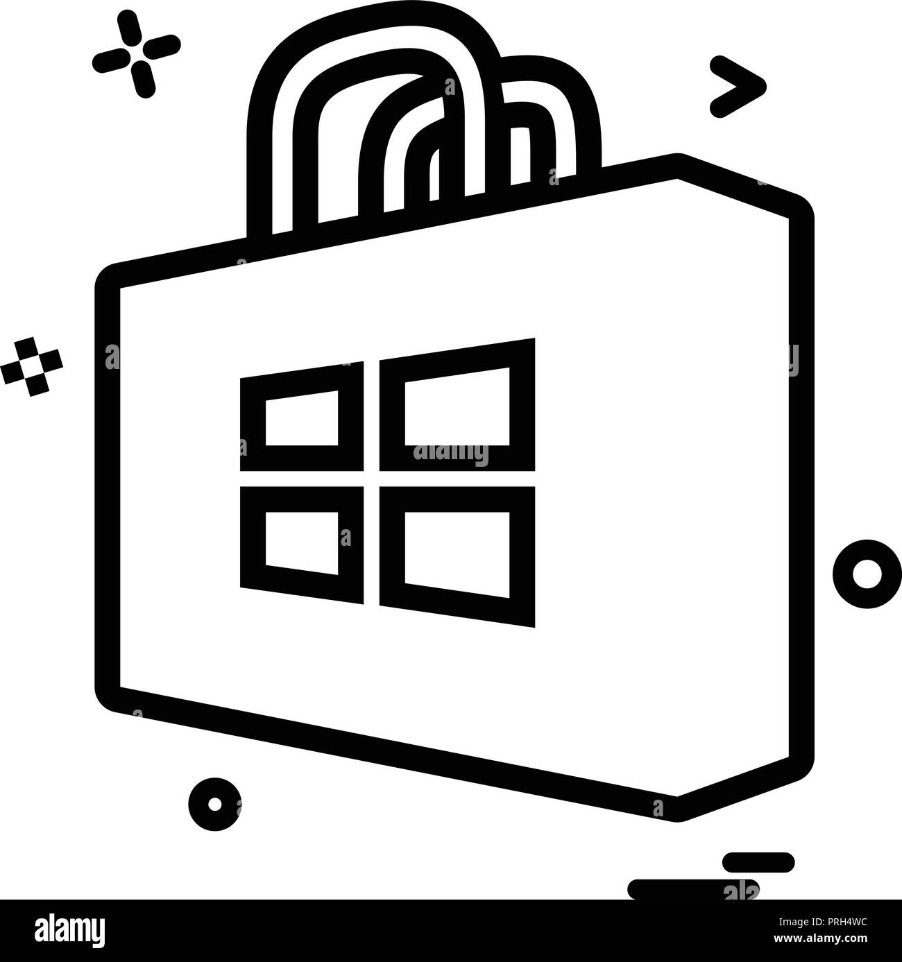 Windows store icon design vector Stock Vector Image & Art Alamy