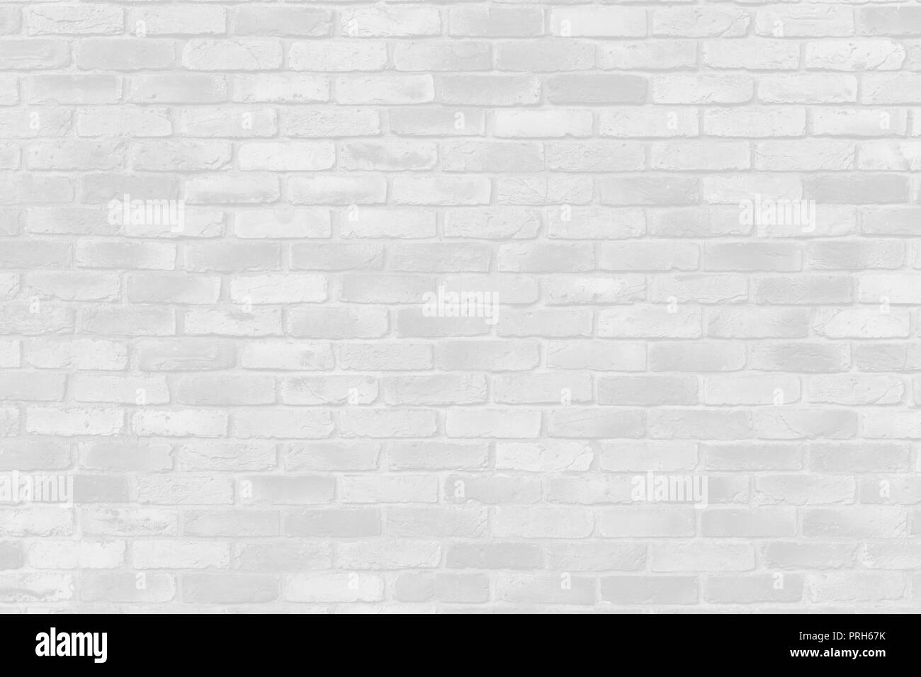 white brick wall texture pattern for clean building background. Stock Photo