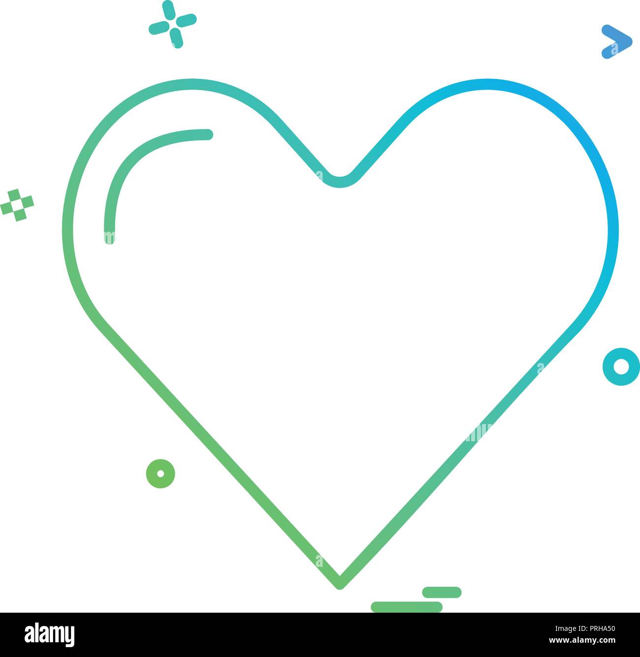 heart icon design vector Stock Vector Image & Art - Alamy
