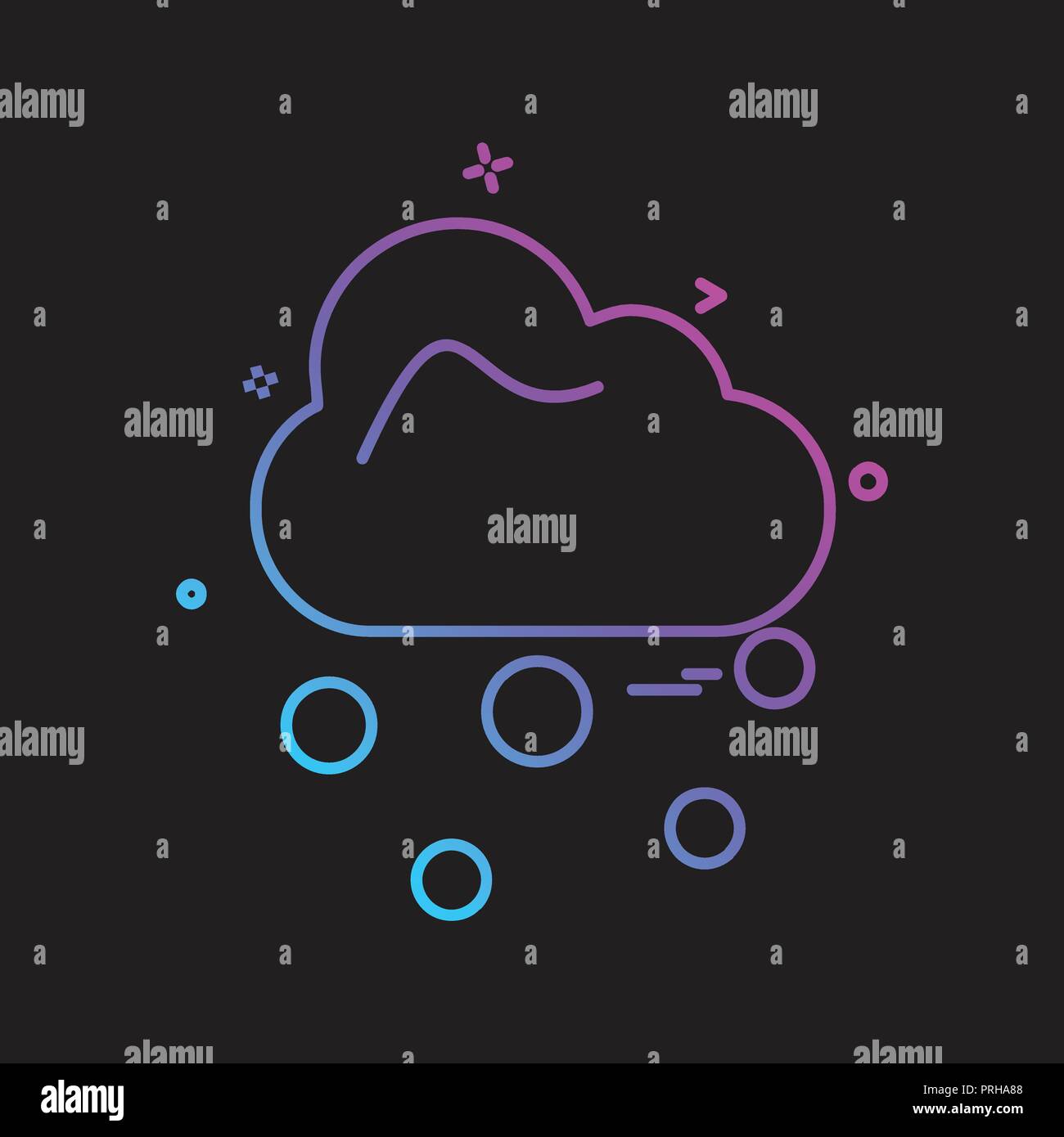 Cloud icon design vector Stock Vector Image & Art - Alamy