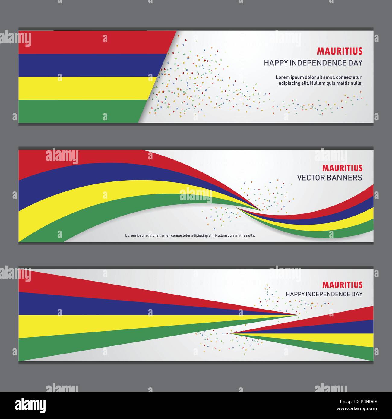 Mauritius Independence Day Abstract Background Design Banner And