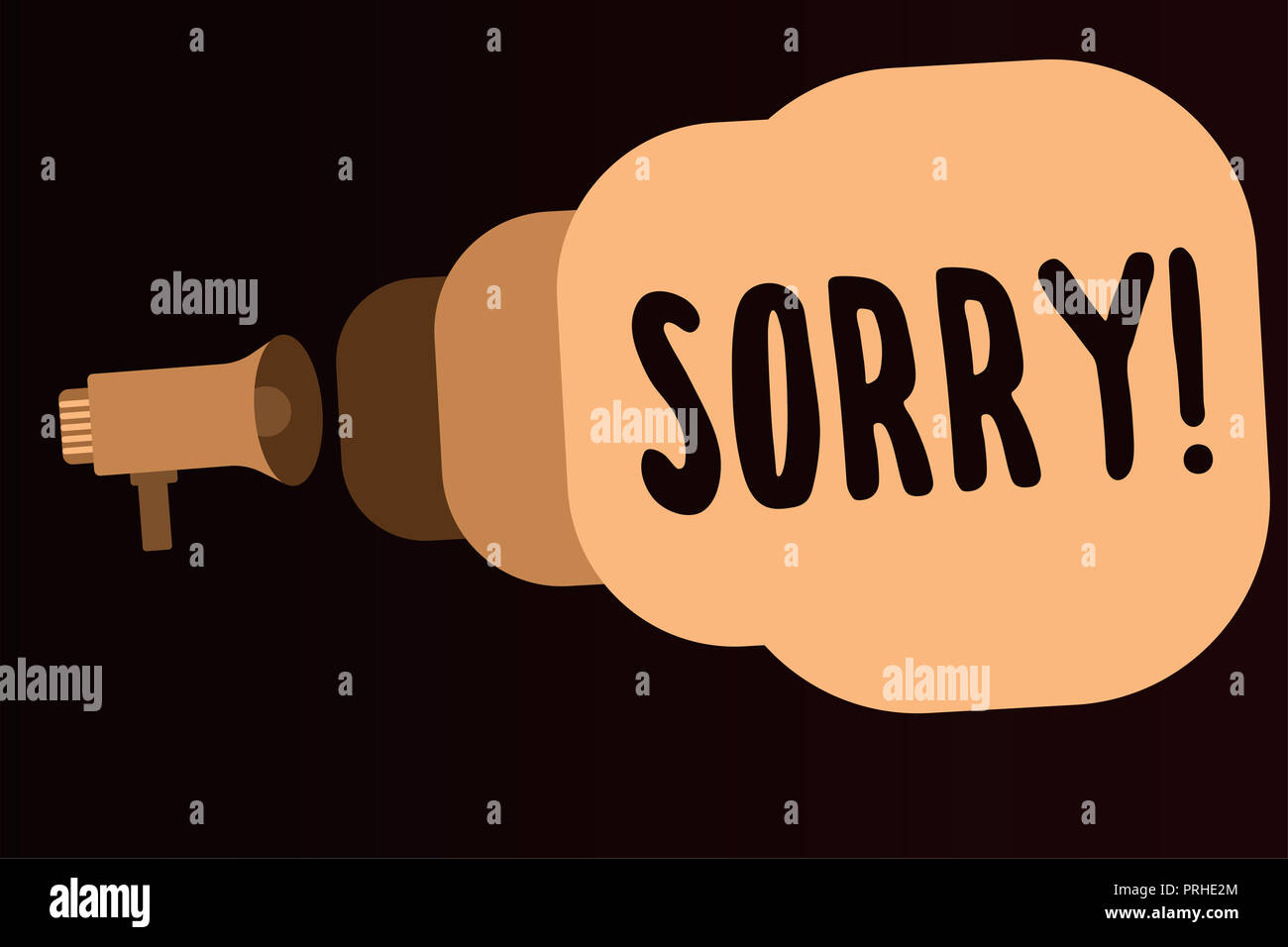 Handwriting Text Sorry Concept Meaning Feeling Sad Distressed Through Sympathy With Someone Else Misfortune Stock Photo Alamy
