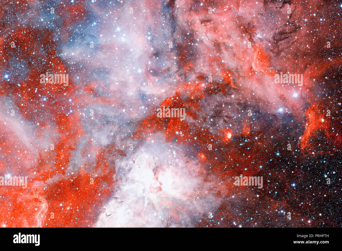 Colorful space nebula with stars. Elements of this image furnished by ...