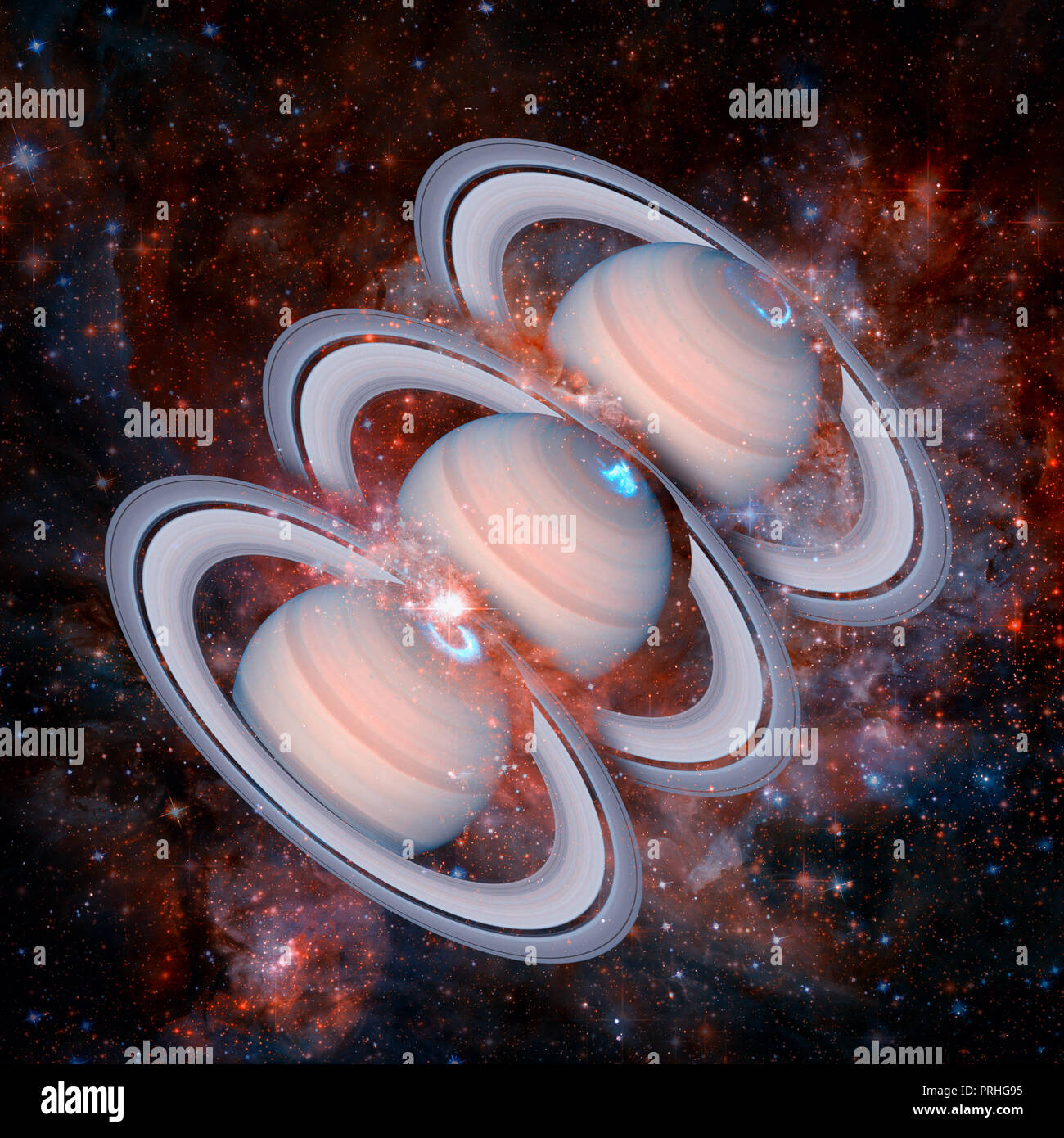 Solar System Planet Saturn Elements Of This Image
