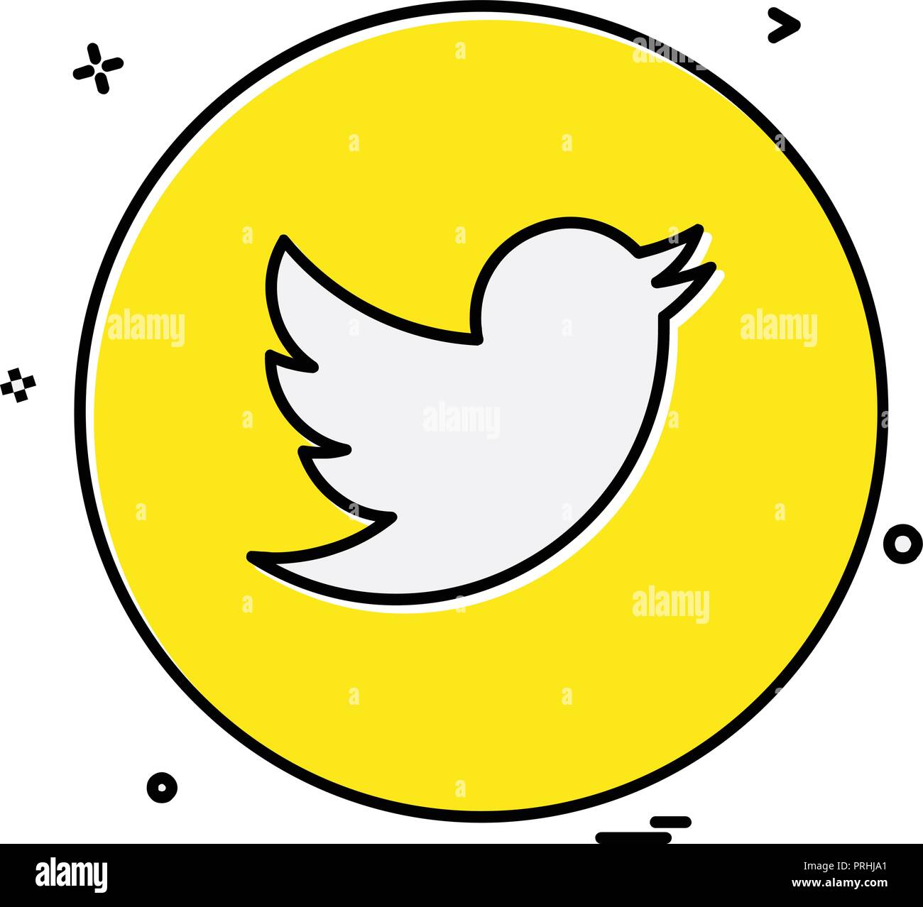 Twitter Icon Design Vector Stock Vector Image And Art Alamy