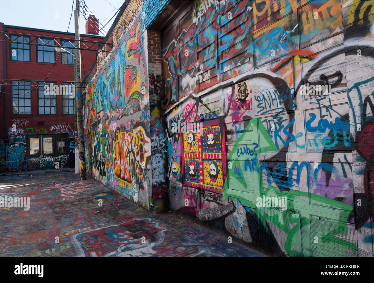 Graffiti  wall mural Baltimore Maryland Stock Photo