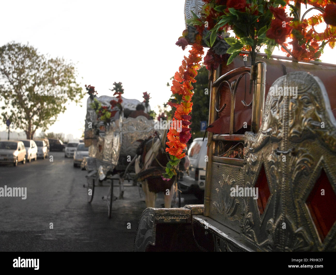 HORSE CARRIAGE ON MARINE DRIVE, MUMBAI, INDIA Stock Photo Alamy