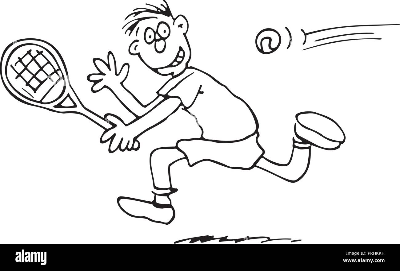 Tennis Sketch High Resolution Stock Photography And Images Alamy