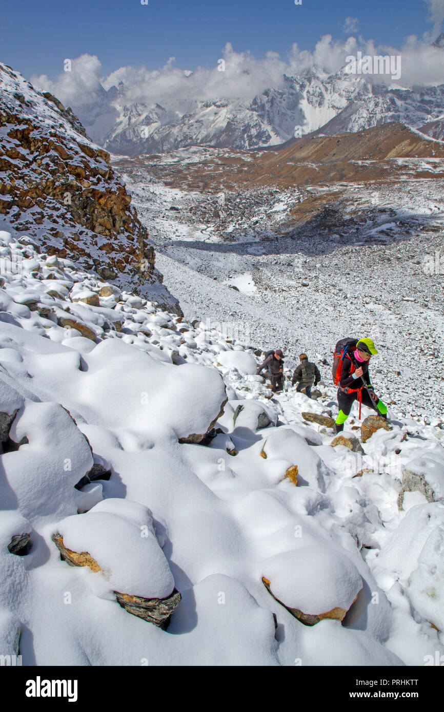 Hikers trekking hi-res stock photography and images - Alamy