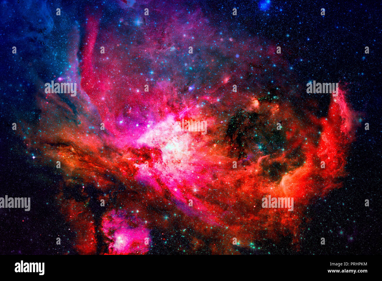 Nebula, stars and galaxy in deep space Stock Photo - Alamy
