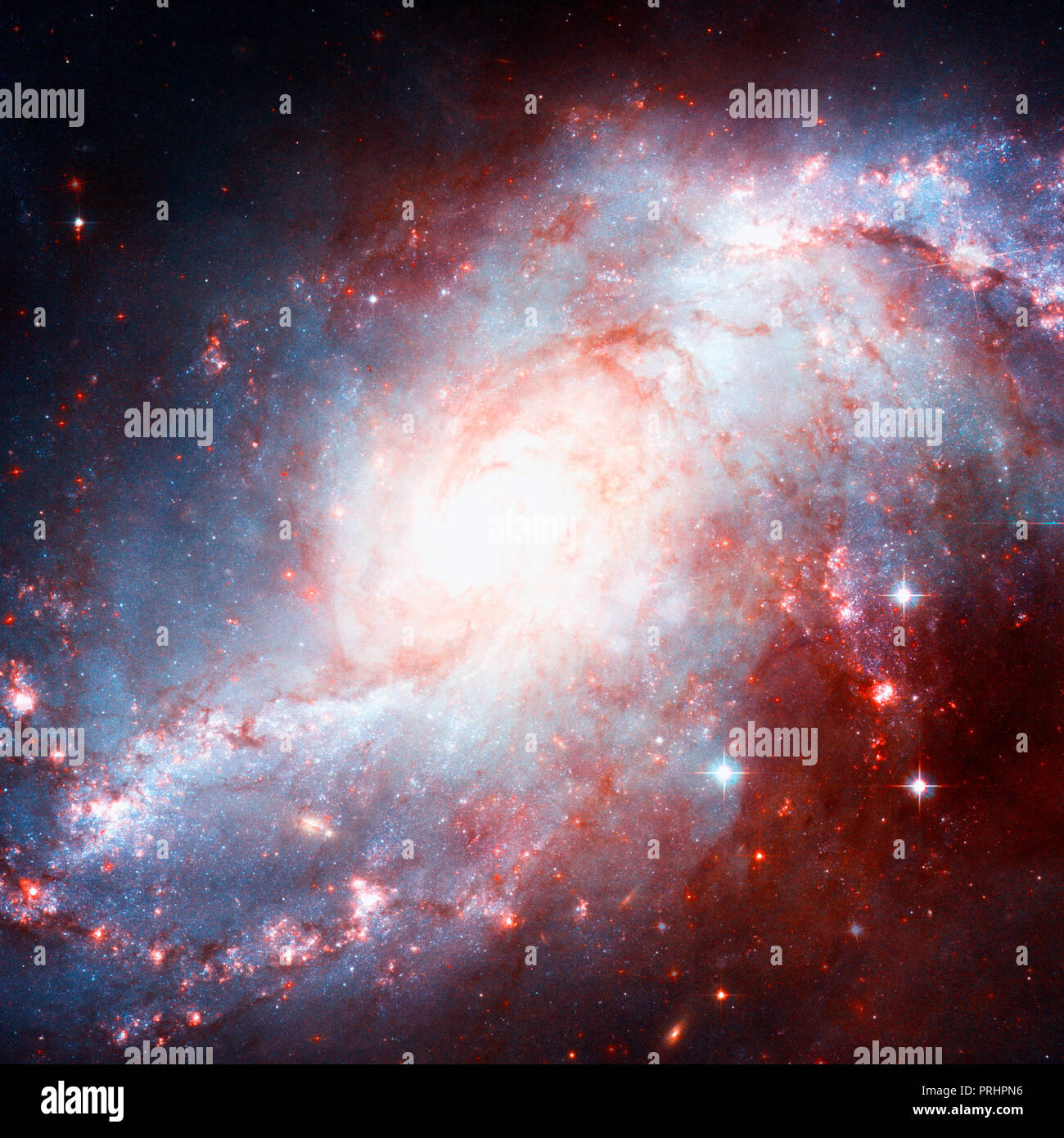 Incredibly Beautiful Spiral Galaxy In Outer Space Stock Photo Alamy