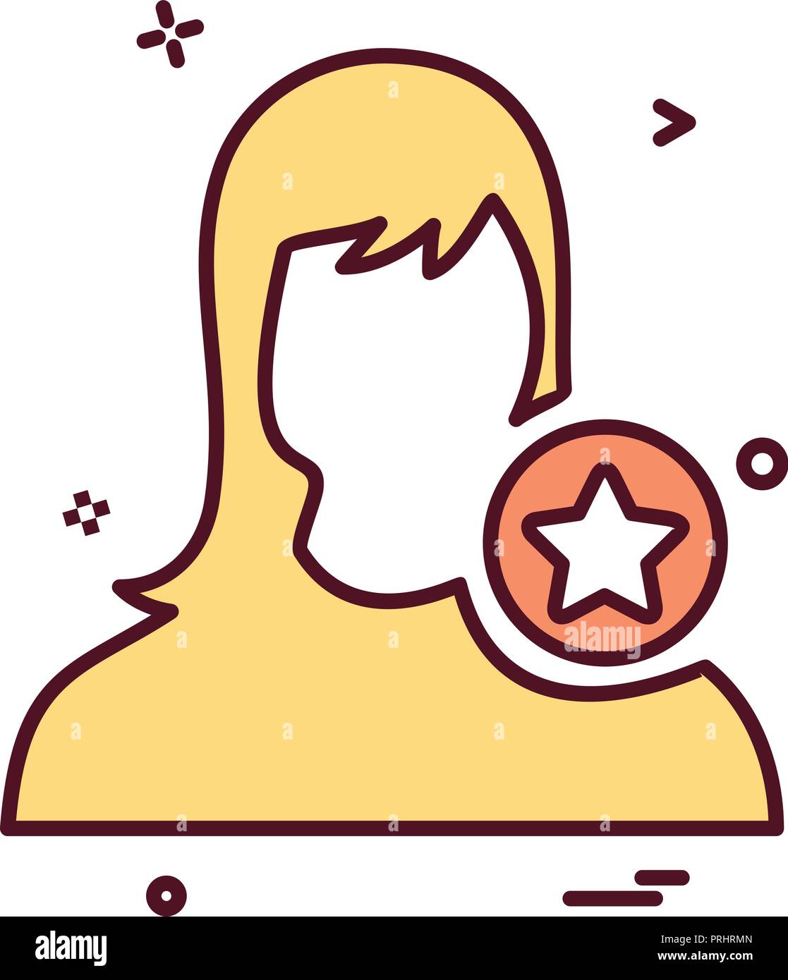 Female avatar icon design vector Stock Vector Image & Art - Alamy
