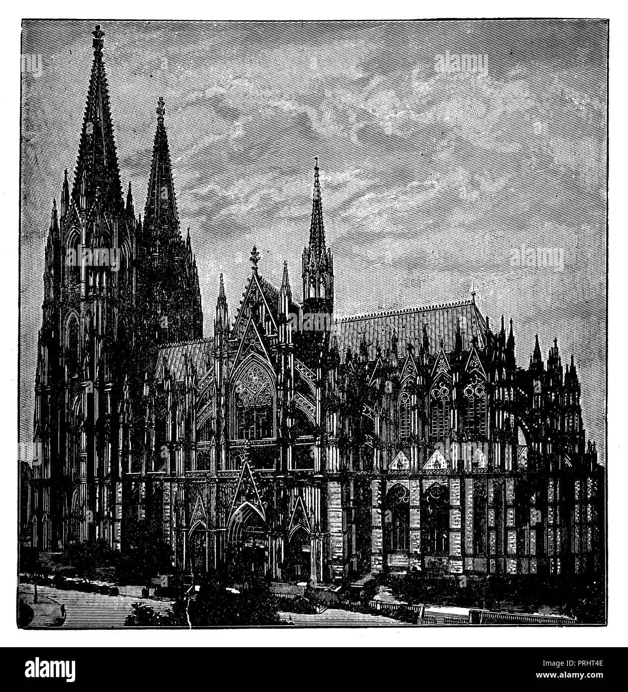 Cologne cathedral. After a recording of the New Photographic Society A.G., Berlin-Steglitz,   1919 Stock Photo