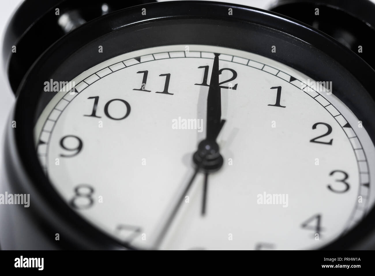 Clock face showing midnight midday hi-res stock photography and images ...