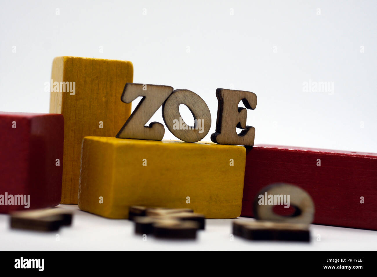 popular female first name zoe Stock Photo