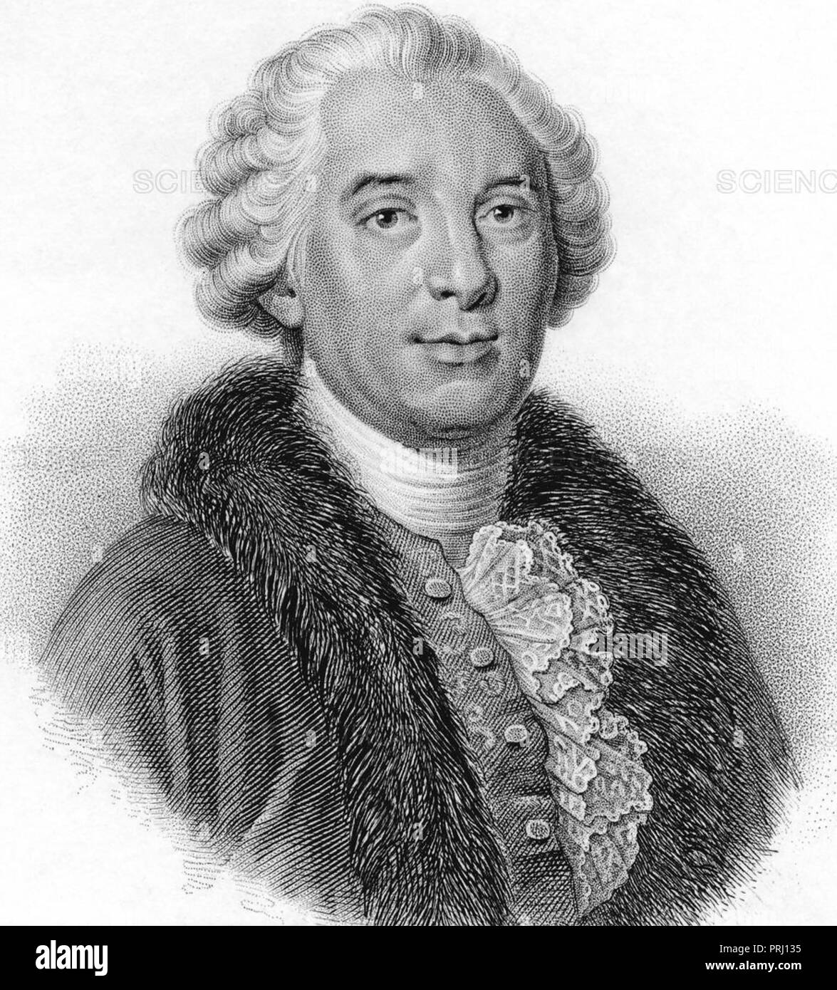 GEORGES-LOUIS LECLERC, Comte de Buffon (1707-1788) French naturalist and mathematician Stock Photo