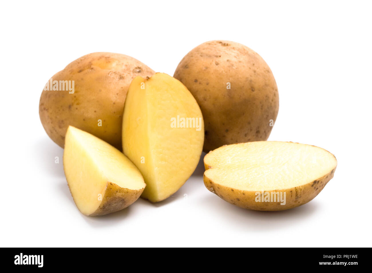 potatoes isolated on a white background Stock Photo