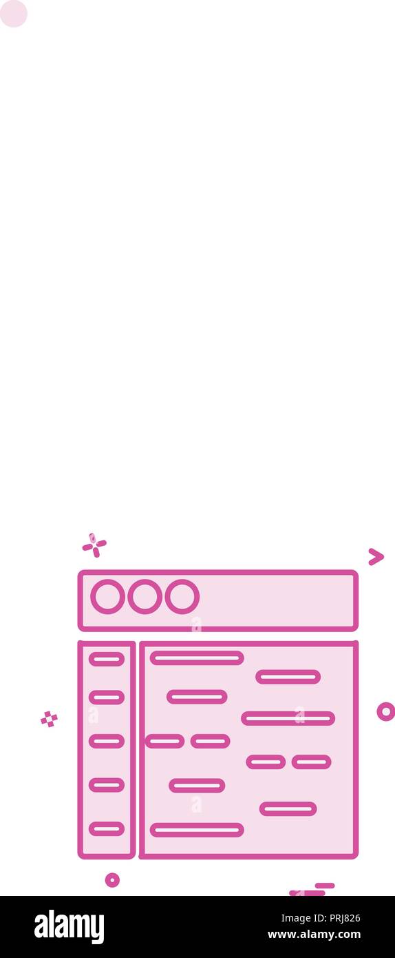 Web layouts icon design vector Stock Vector Image & Art - Alamy