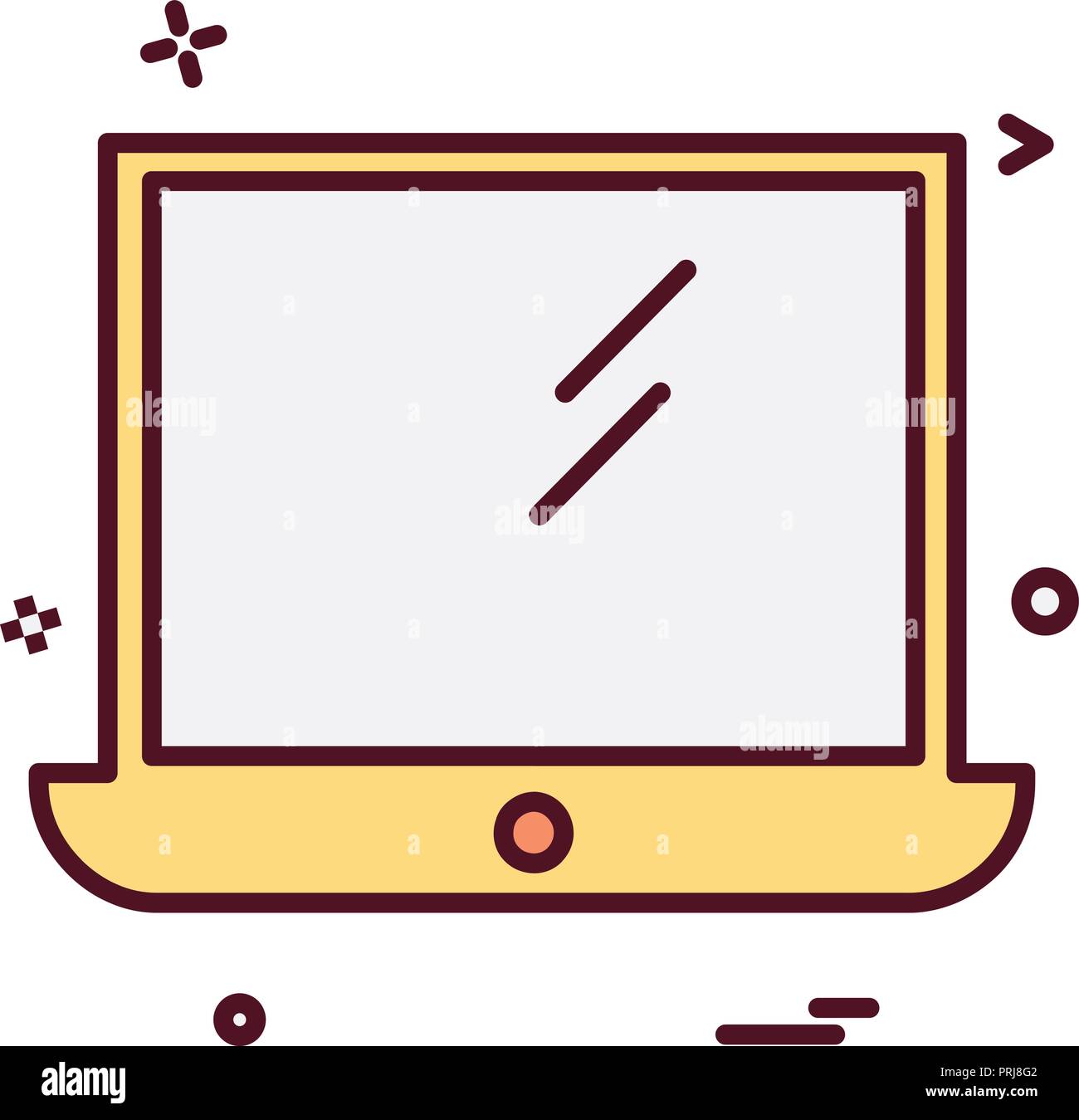 Computer icon design vector Stock Vector