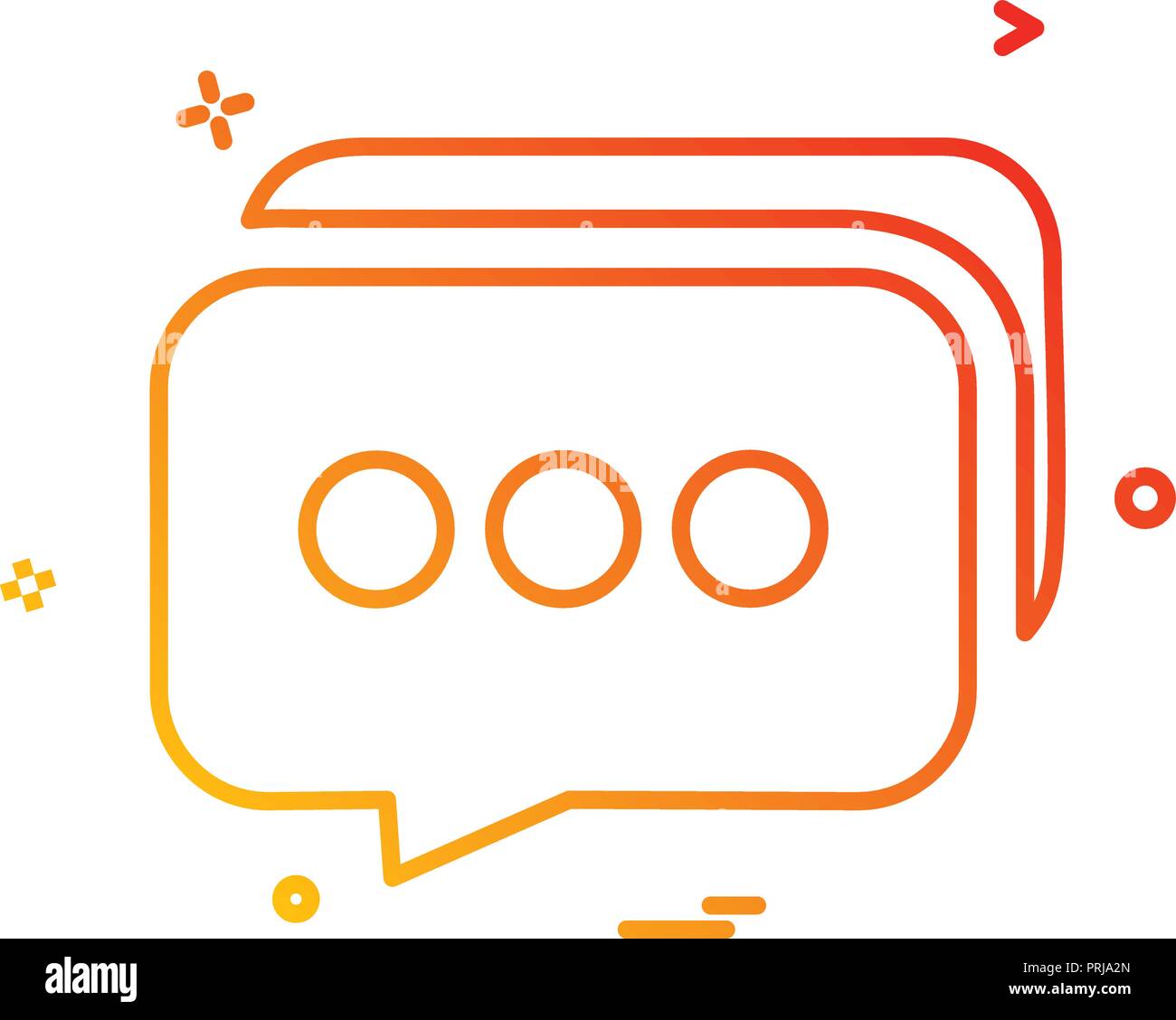 Message icon design vector Stock Vector Image & Art - Alamy