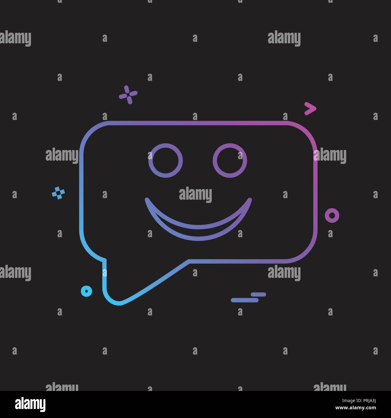 Message icon design vector Stock Vector Image & Art - Alamy
