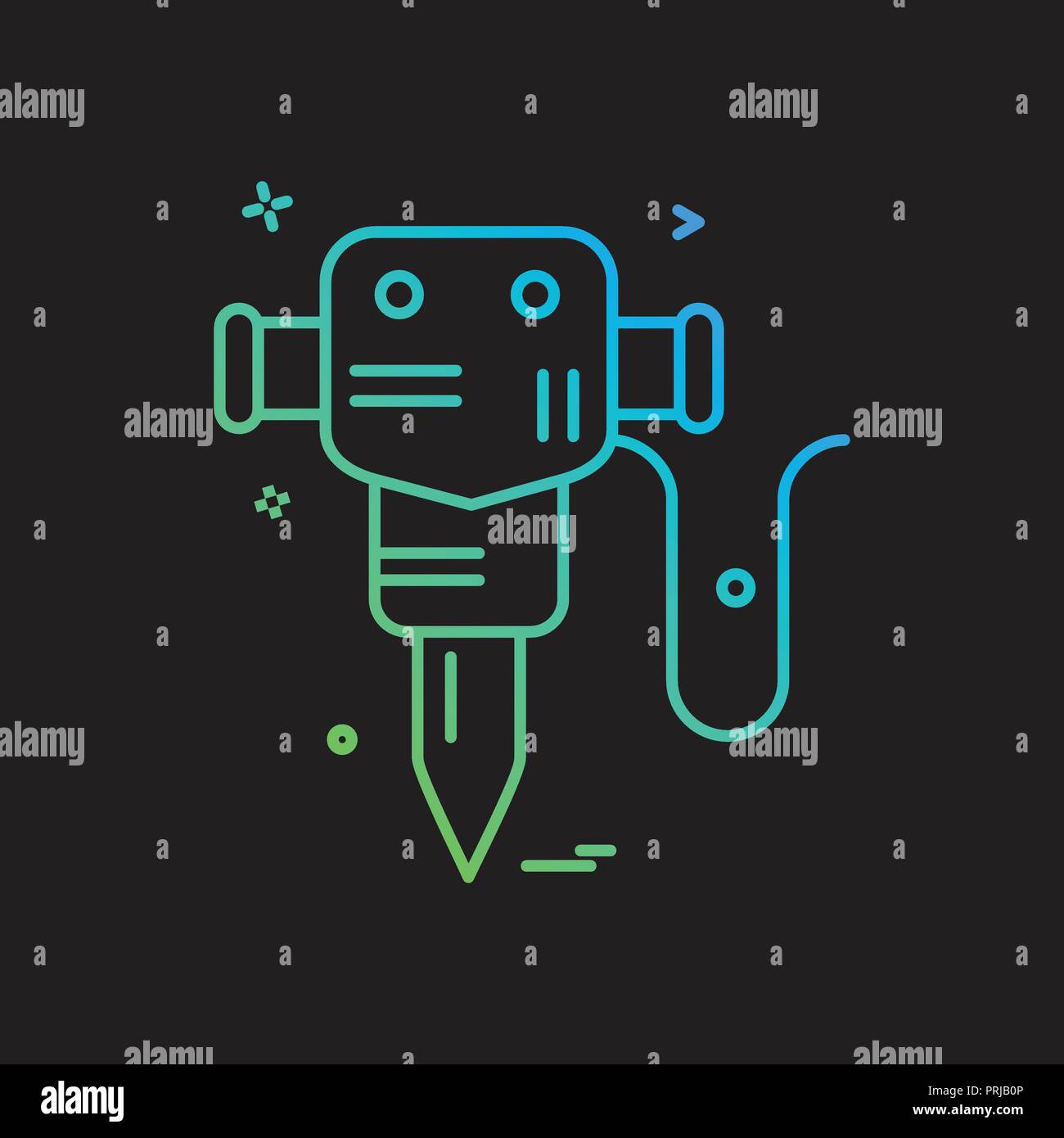 hammer jack labor icon vector design Stock Vector Image & Art Alamy