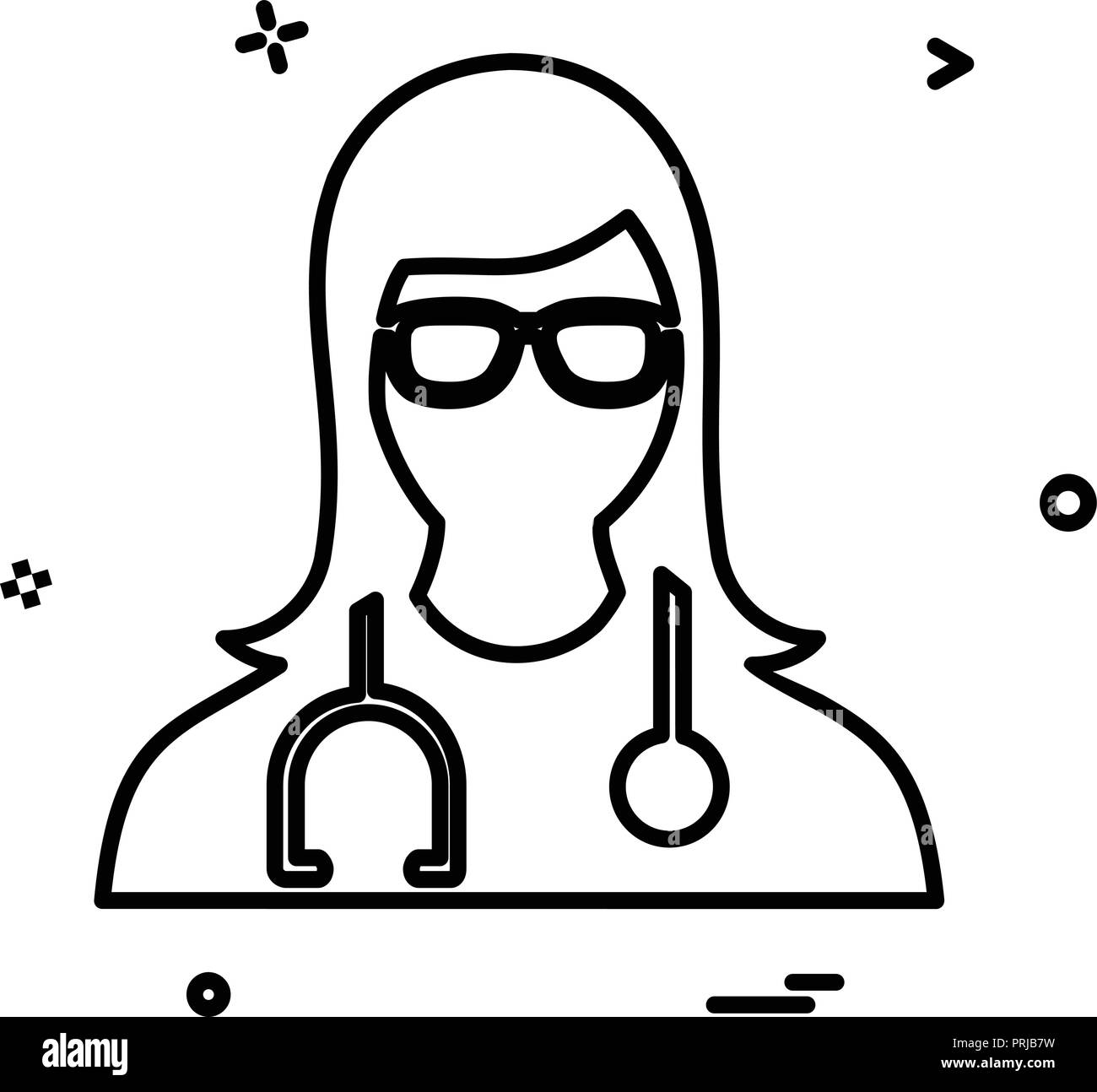 Avatar female icon design vector Stock Vector Image & Art - Alamy