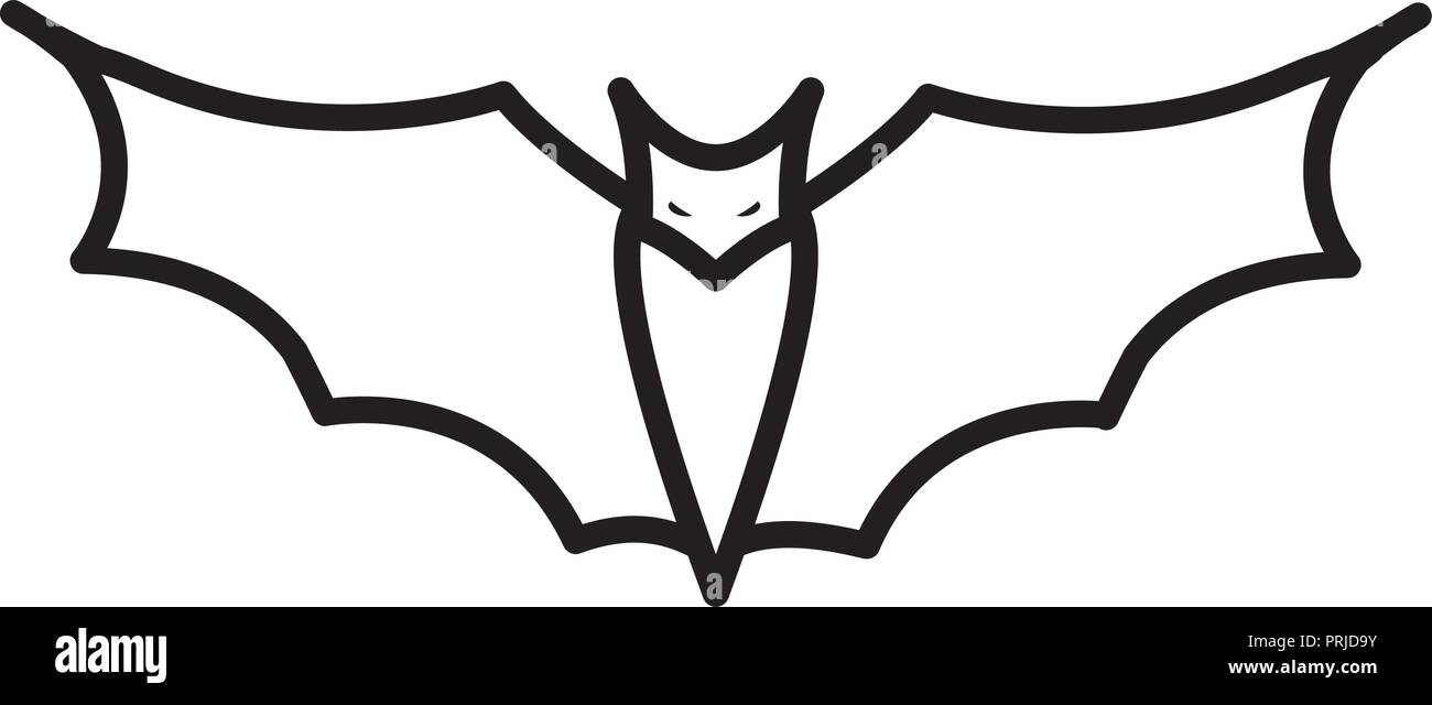 halloween bat flying icon vector illustration design Stock Vector Image ...
