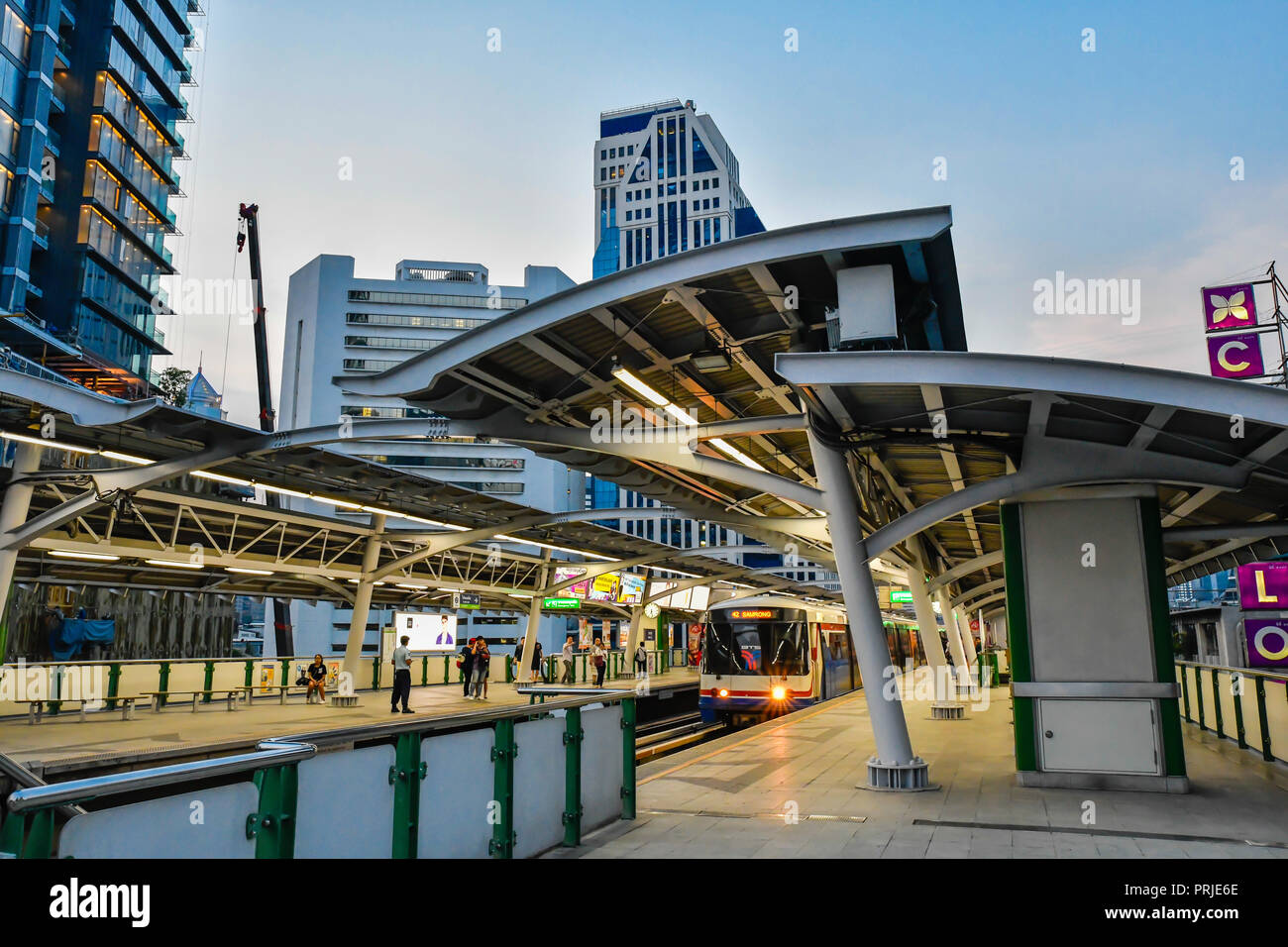 Bangkok Thailand Mar 8 2018 Bangkok Mass Transit System Or Bts Bangkok Thailand Mar 8 2018 Bangkok Mass Transit System Or Bts