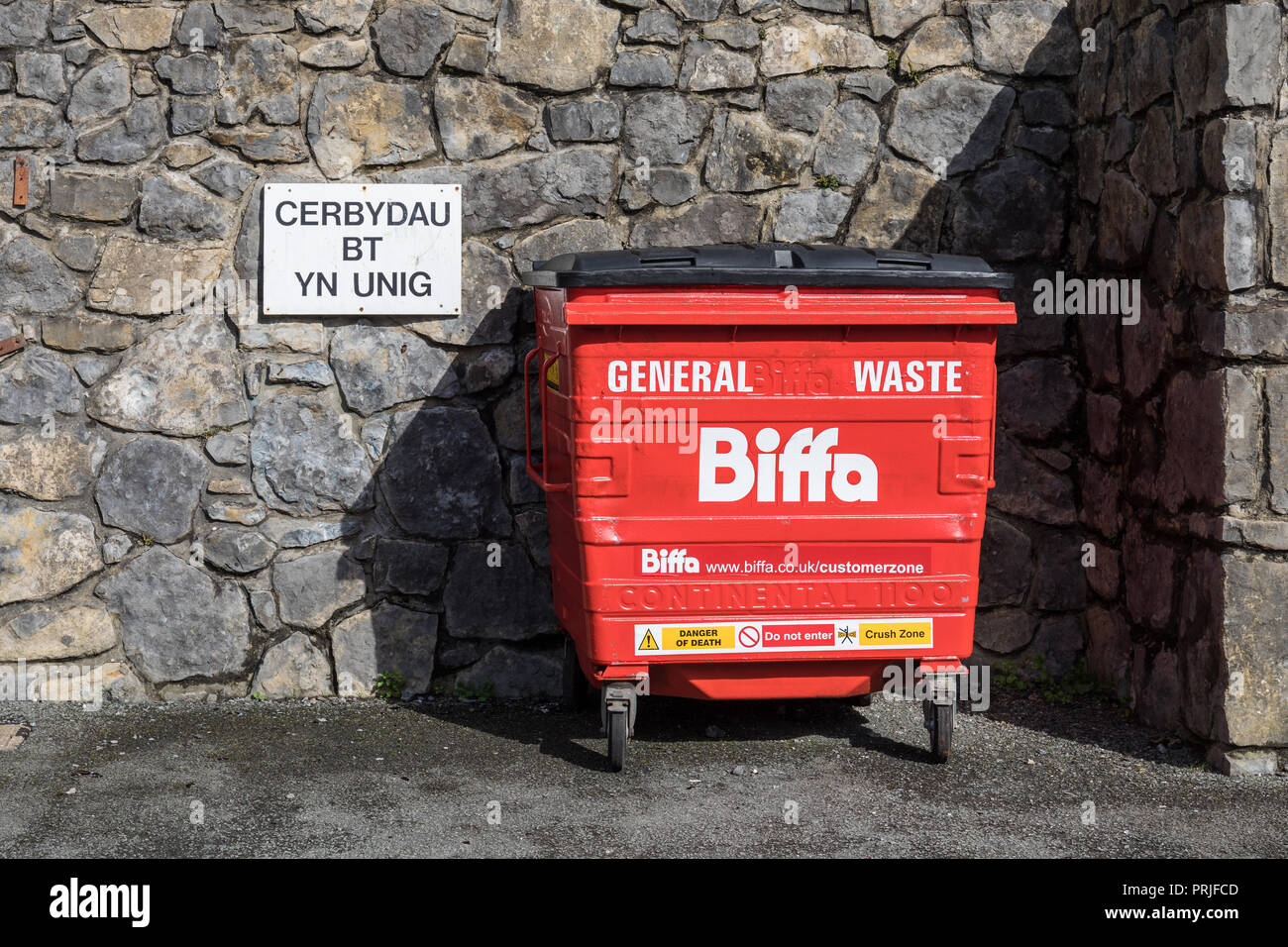 Biffa general waste container bin, UK Stock Photo