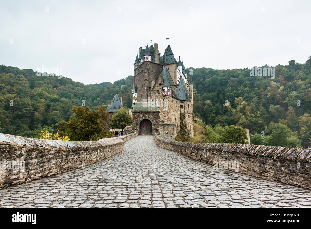 Eltz Castle, Ganerbenburg, Münstermaifeld, Wierschem, Moselle, Rhineland-Palatinate, Germany Stock Photo
