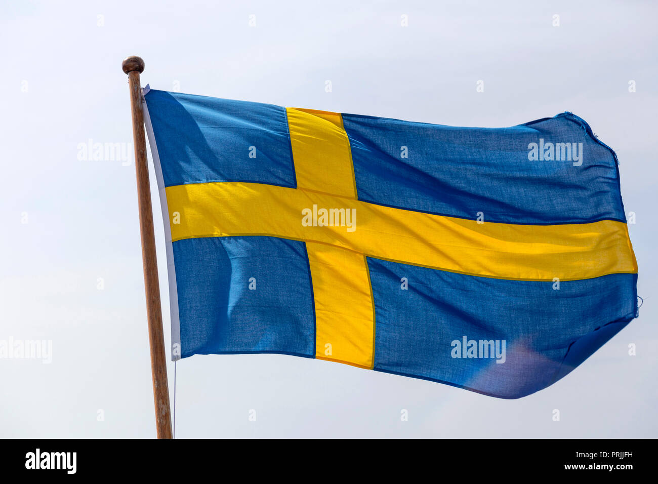 National flag, Sweden Stock Photo