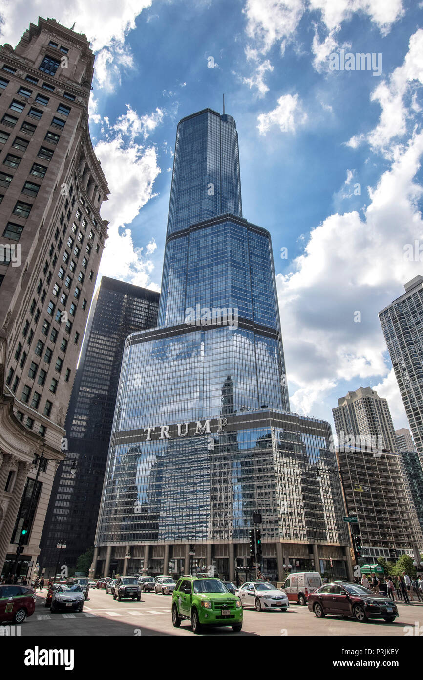 Trump Tower, Downtown, Chicago, Illinois, USA Stock Photo