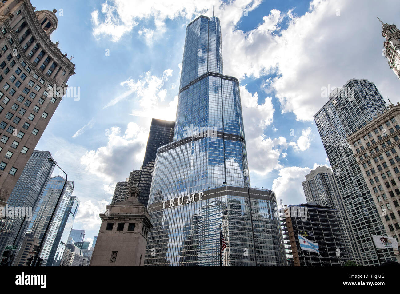 Trump Tower, Downtown, Chicago, Illinois, USA Stock Photo