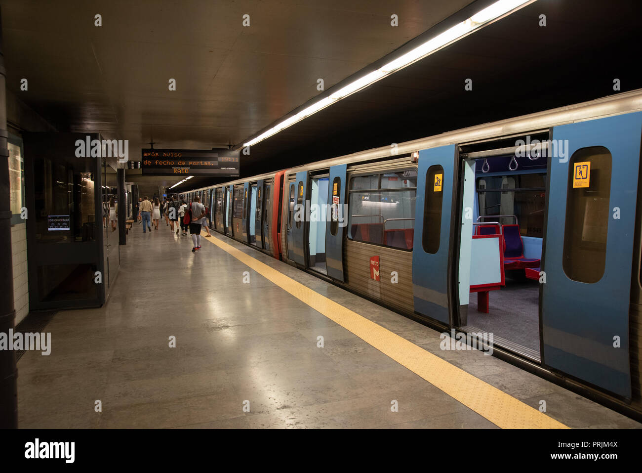 In the Lisbon subway, Lisbon, Portugal Stock Photo - Alamy