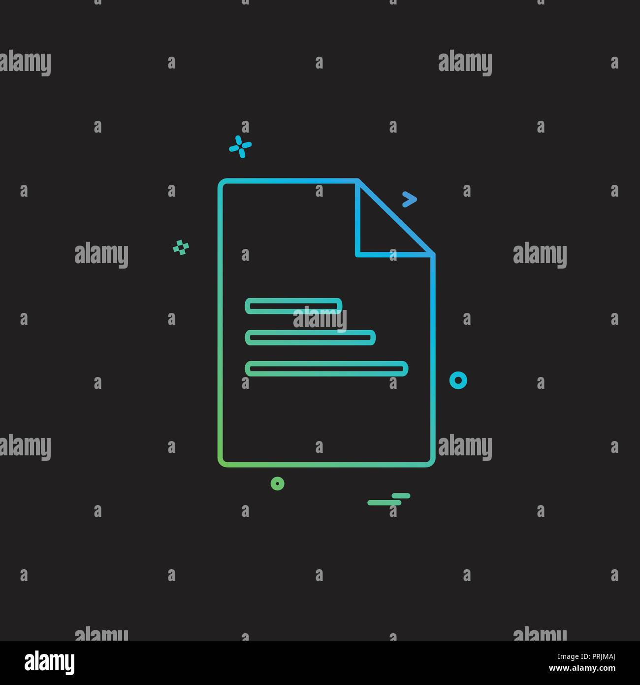 Document icon design vector Stock Vector Image & Art - Alamy