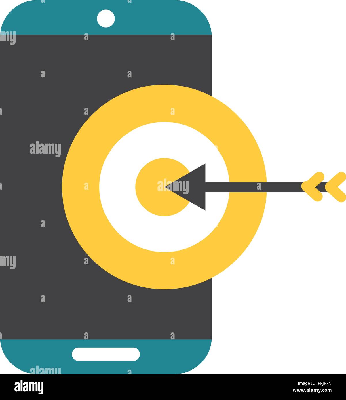 smartphone target technology device Stock Vector Image & Art - Alamy