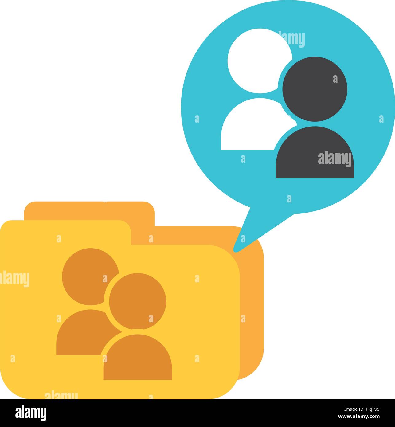 folder file group people speech bubble Stock Vector Image & Art - Alamy